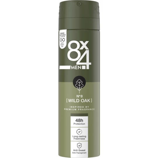 Men Deospray No.8 Wild Oak 150ML 1 Men Deospray No.8 Wild Oak 150ML