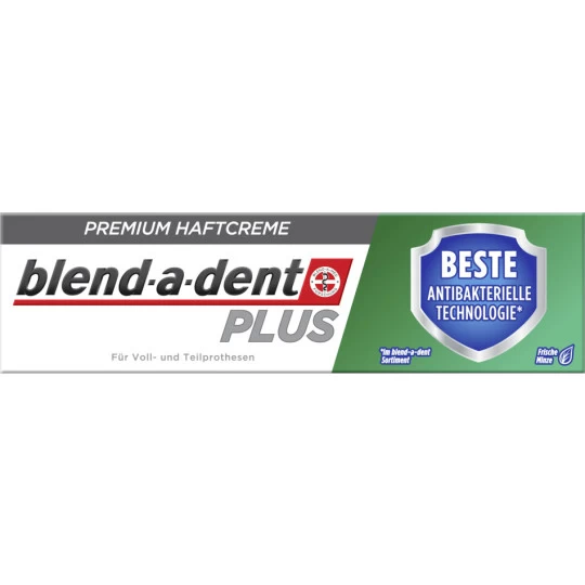 Plus Premium Haftcreme Beste Antibakterielle Technologie 40G 1 Plus Premium Haftcreme Beste Antibakterielle Technologie 40G