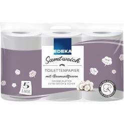 Toilettenpapier Samtweich 5-lagig 6x 130 Blatt