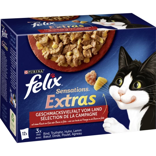 Felix Extras Vielfalt Vom Land In Gelee 12x85G 1 Felix Extras Vielfalt Vom Land In Gelee 12x85G