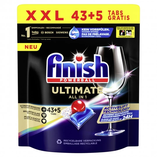Finish Powerball Ultimate All-in-1 XXL 43+5ST 1 Finish Powerball Ultimate All-in-1 XXL 43+5ST