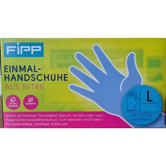Einmalhandschuhe Aus Nitril Gr. L 100ST 1 Einmalhandschuhe Aus Nitril Gr. L 100ST