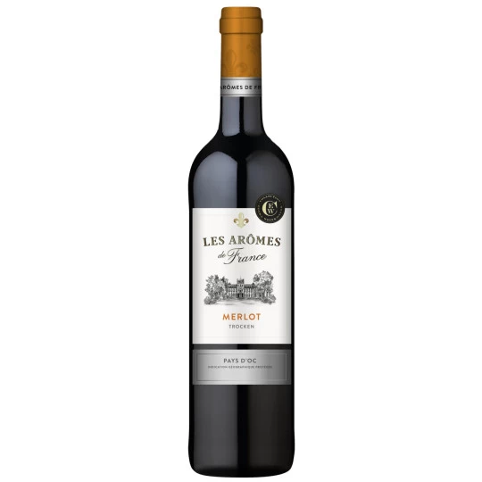 Arômes De France Merlot Rotwein Trocken 0,75L 1 Arômes De France Merlot Rotwein Trocken 0,75L