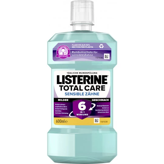 Listerine Total Care Sensible Zähne Mundspülung 600ML 1 Listerine Total Care Sensible Zähne Mundspülung 600ML
