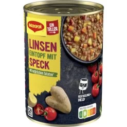 Ein Teller Linsen Eintopf Mit Speck 400G